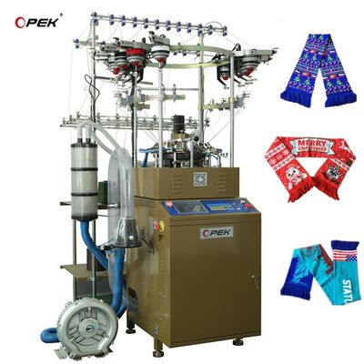 Máquina de fabricação de cordas de cabelo de tricô circular altamente amarela Controle totalmente computadorizado
