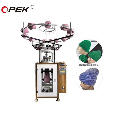 Máquina de tricô de costelas computadorizada 2F-10F Alimentador para chapéus de waffle refletores