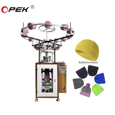 Máquina de tricô de costelas computadorizada 2F-10F Alimentador para chapéus de waffle refletores
