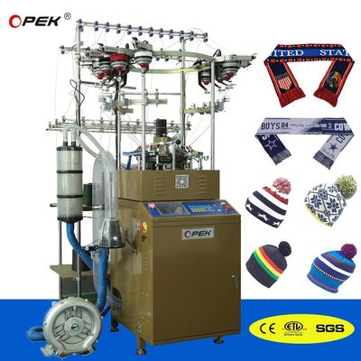 Máquina de tricô de lenços de futebol totalmente controlada por computador com alarme automático completo