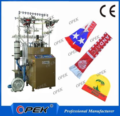 Máquina de tricô de lenços de futebol totalmente controlada por computador com alarme automático completo