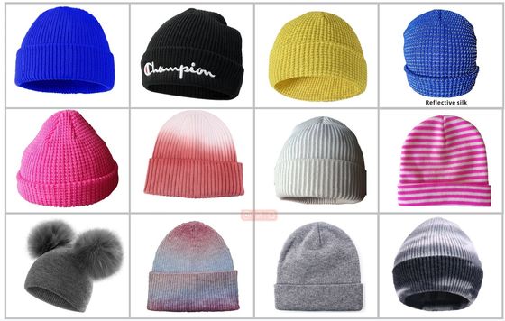 7G-18G Opek Rib Knit Reflective Yarn Hats Máquina de tricô com tecnologia avançada