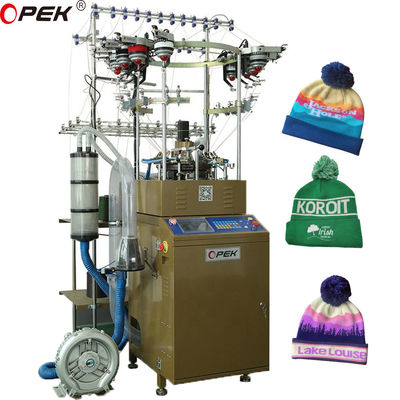 325 KG Máquina de tricô Opek Winter Beanie com lubrificação automática e sistema de adição de óleo