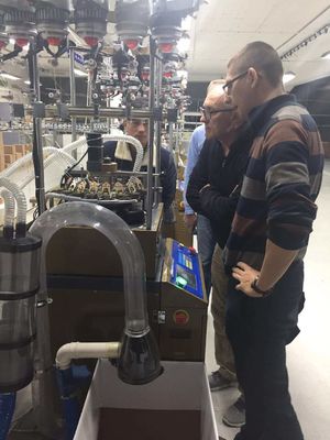 Máquina de tricô de chapéus e lenços para crianças com largura de tricô de 25 a 6 polegadas e por Opek