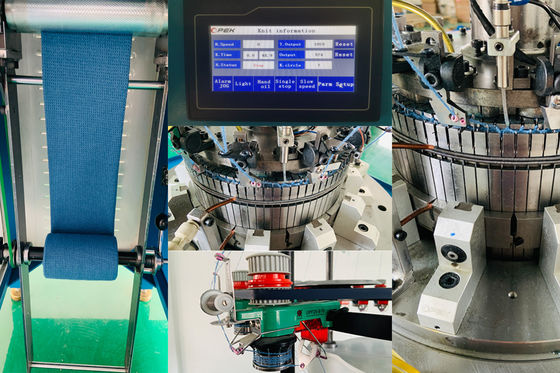 2024 Fabricação de tecidos de padrão para chapéus de costelas circulares automáticos Materiais de máquinas de tricô