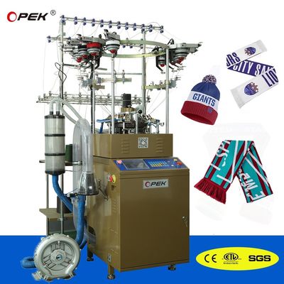 Máquina de tricotar chapéu e lenço à prova de vento circular de alta velocidade para multi-gauge da OPEK