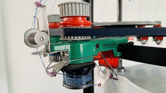 Método de tricô duplo Balança de peixe e costura de waffle Tecelagem de bordas chapéus Máquina de tricô