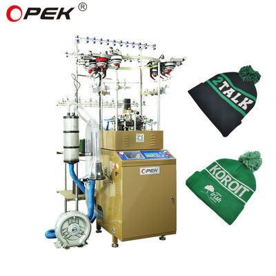 Opek 2024 popular design chapéus e lenço máquina de tricô com controle totalmente computadorizado