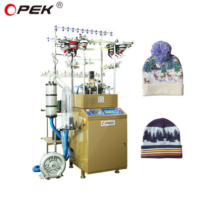 Projeto de Máquina de Fabricação de Chapeuzinho e Chapeuzinho Jacquard de dois em um com método de tricô único