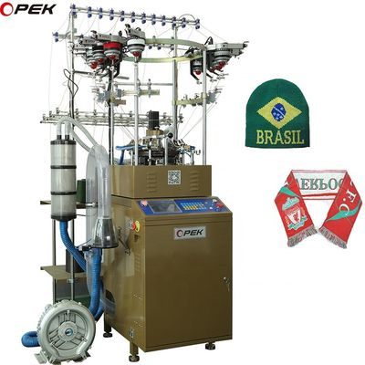 Máquinas avançadas de chapéus de motor servo com ecrã táctil para fabricação de chapéus feitos à mão de lã amarela