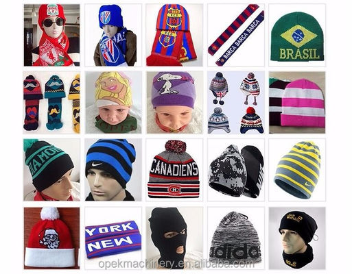 Warp Knitting Style OPEK Soft Baby Winter Beanie Cap Knitting Machine para tempo frio