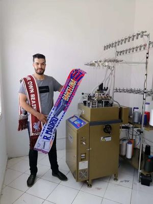 Máquina de tricô circular sem costura de cabeçalho de tubo totalmente automática