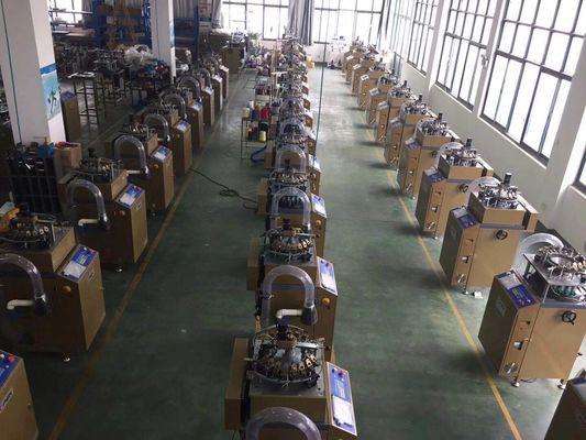 Máquina de tricô de chapéu de crochet industrial de alarme totalmente automático para suporte técnico de vídeo
