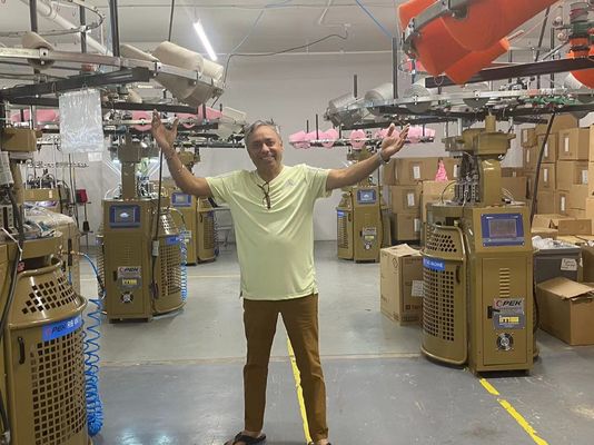 7G-18G Máquina de tricô de chapéu de costela circular com computador