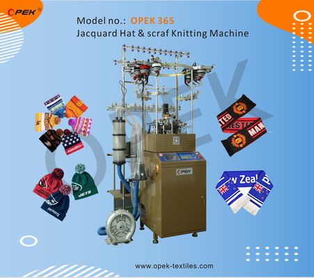 Máquina de tricô de chapéu de alta capacidade OPEK para chapéus de tricô / lenço de 350 kg Método de tricô único