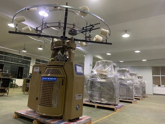OPEK Máquina de Roupas de Cabeça de Tubo Sem costura de tricô circular totalmente automática com alarme automático