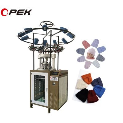 Máquina de tricô circular com cabeça de chapéu de costela da OPEK informatizada para 450 kg