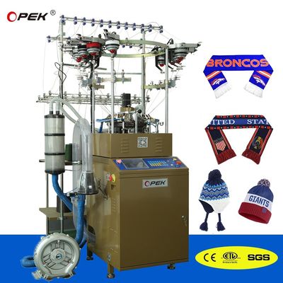 Máquina de tricotar meias automática simples para fabricação de acessórios para a indústria de chapéus de lã