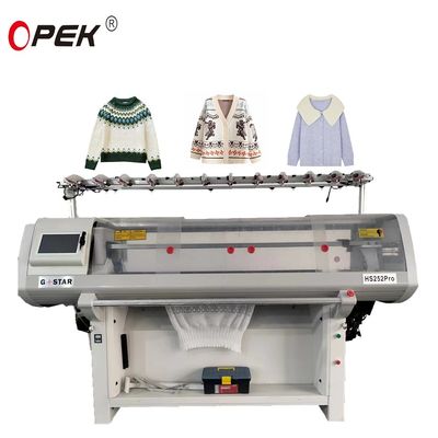 1.6m/S Máquina de tricô de camisola plana de sistema duplo com consumo de energia de 1000 W