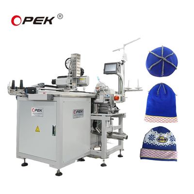 OPEK-300HS Máquina de costura automática de chapéus Operação computadorizada Configuração de cama plana