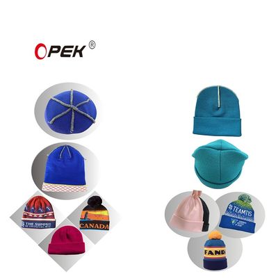 220V 50/60HZ Overlock Stitch Jacquard e Rib Tricked Hat Beanie Machine para Domicílio