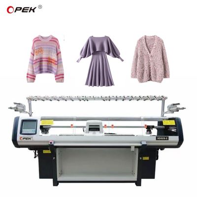 Máquina de tricô computadorizada de camisola plana com velocidade de 1,6 m/s e capacidade de Jacquard