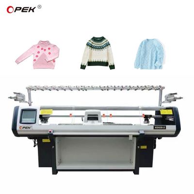 Máquina de tricô totalmente Jacquard Plano Sistema Duplo Vendas Computarizadas de suéteres de ponta