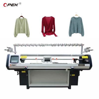 Máquina de tricô totalmente Jacquard Plano Sistema Duplo Vendas Computarizadas de suéteres de ponta