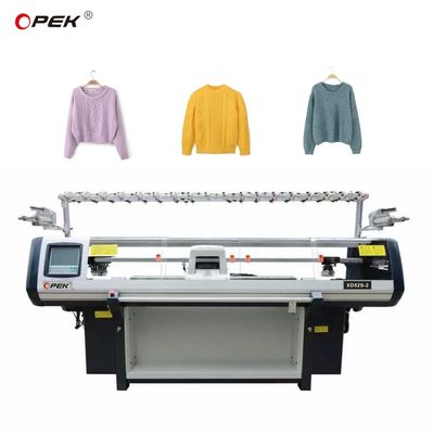 Máquina de tricô Jacquard computadorizada para tricô e construção de colares