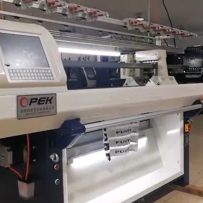 Top chinês de Máquina de tricô plana de alta velocidade para produção sustentável