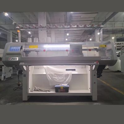 Método automático de tricô duplo Máquina de tricô de suéter plano para produção de chapéus