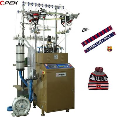 Máquina de tricô de chapéu e lenço informatizado Opek Multicolor Jacquard para as necessidades das lojas de vestuário