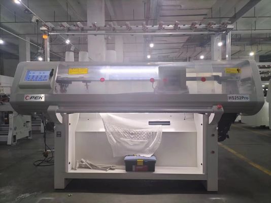 Máquina de tricô de colarinho de suéter plano de sistema duplo de 52 polegadas com tecnologia de calibre 3 GG