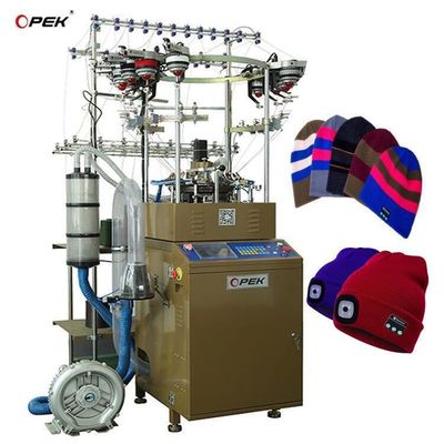 Máquina de tricô de chapéus e lenços de inverno de alta velocidade totalmente computadorizada