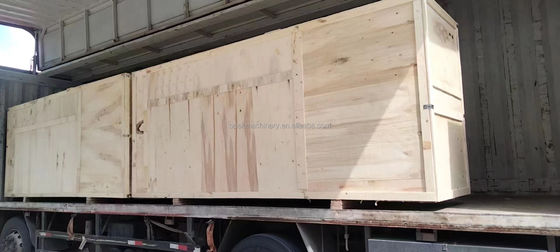 Máquina de tricô para produção de colarinho e punho de Jacquard tipo plano com sistema de transporte