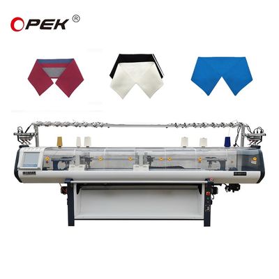 Método de tricô único Máquina plana de colar e punho com servomotor Opek Best Seller
