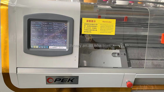Máquina de tricô totalmente Jacquard 650 KG Sistema duplo 52 polegadas para produção doméstica