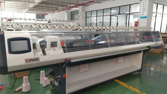 Máquina avançada de tricô de chapéu de calibre de espessura de 100 polegadas para produção de tricô