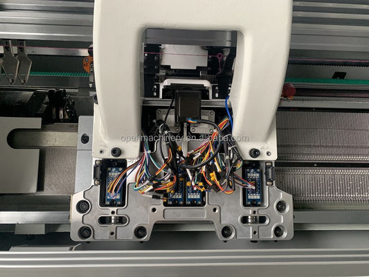 Máquina de tricô plana computadorizada de 52 polegadas OPEK 12 Gauge com 1 1 sistema de transporte