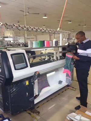 Aumente a sua produção com máquina de tricô de colarinho plano totalmente computadorizada de alta velocidade