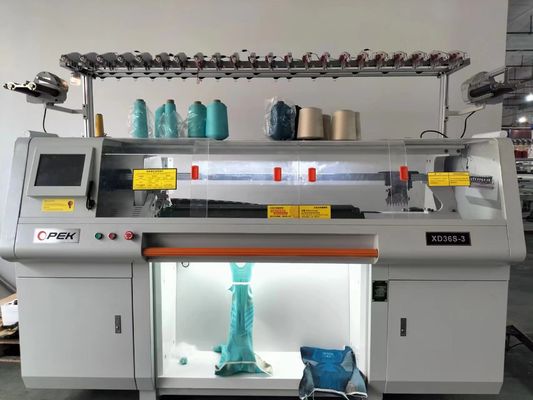 36 polegadas 3 Sistema 14gg Calçados Máquina de tricô superior para tricô de suéter totalmente Jacquard