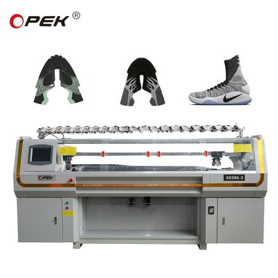 Máquina de tricô de calçado plano com sistema Rynen para pedidos em volume