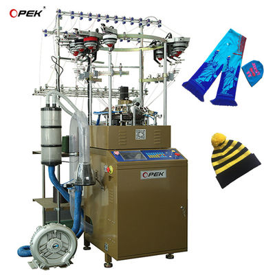 Máquina de tricô digital de alarme totalmente automático para lenço de chapéu de tricô em estilo warp