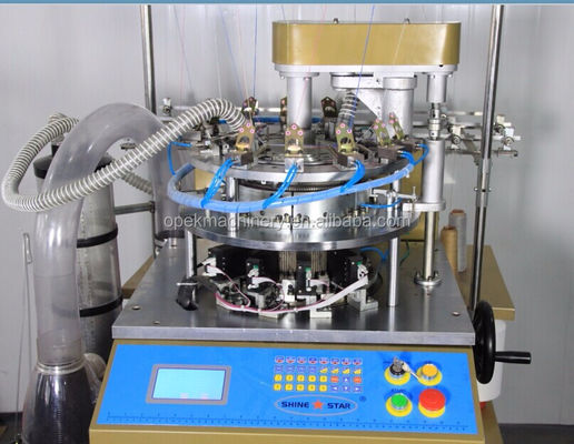 Máquina de tricô digital de alarme totalmente automático para lenço de chapéu de tricô em estilo warp