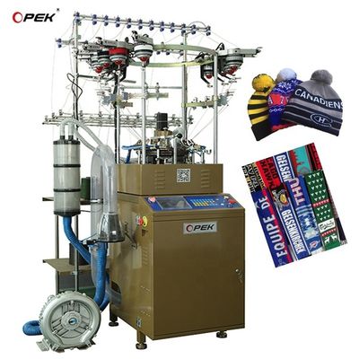 Método de tricô único Máquina de tricô OPEK para chapéu de lã tipo jacquard