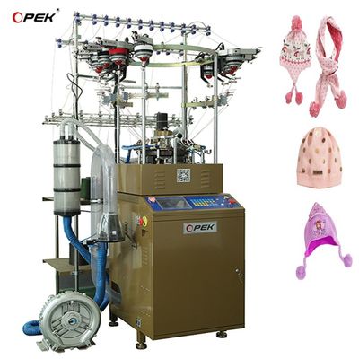 Máquina de tricô de chapéu circular de lã para produção de lenços