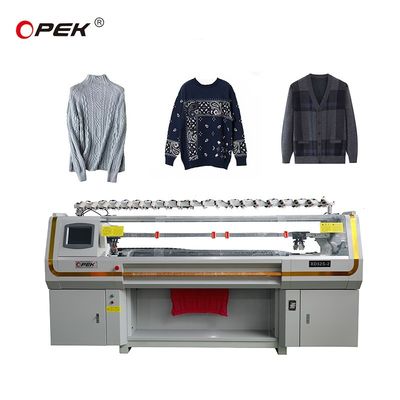 Última máquina de tricô plana de 12 gauge Jacquard para o sistema Hengqiang