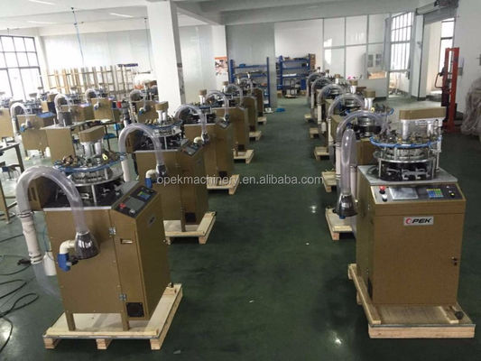 Venda a retalho Opek Multicolor Jacquard Crianças chapéu de boné máquina de tricô alarme totalmente automático