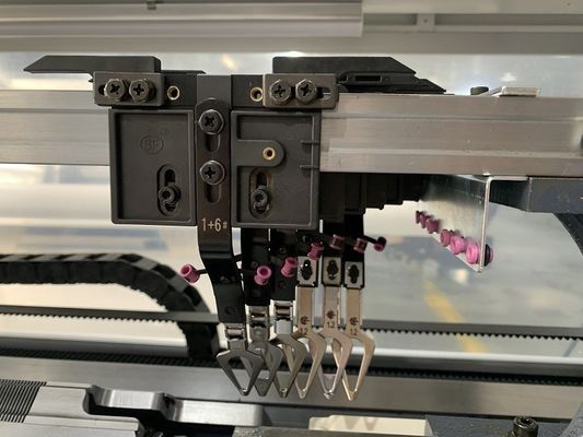 Máquina de tricô plana computerizada de sistema duplo para camisolas totalmente jacquard