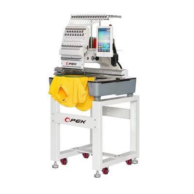 Máquina de bordado computorizada Opek Single Head Multi Needles com velocidade máxima de 850 RPM